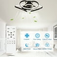 thumbnail image 6 of Oaks Aura 22 inch Smart APP Remote Control 6-Speed Flush Mount Ceiling Fan with LED Light for Bedroom, 6 of 6