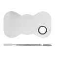 thumbnail image 2 of Stainless Steel Makeup Palette, Cosmetic Mixing Palette Tool Shiny Professional Portable  For Home, 2 of 8