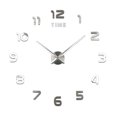 thumbnail image 1 of Reloj de pared DIY Sin marco Espejo 3D Reloj de pared Pegatinas de pared mudas grandes par Abanopi Reloj de pared, 1 of 5
