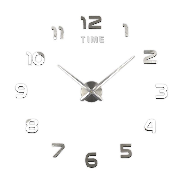 Reloj de pared DIY Sin marco Espejo 3D Reloj de pared Pegatinas de pared mudas grandes par Abanopi Reloj de pared