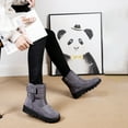 thumbnail image 2 of Botas Cálidas Piel Felpa Zapatos Planos para Mujeres Impermeables Con Forrado Regalos Madres Amigas, 2 of 8