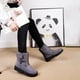 thumbnail image 3 of Botas Mujer Tobillo Plataforma Cortavientos Antideslizantes para Viajes al Aire Libre (39 gris), 3 of 8