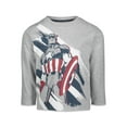 thumbnail image 3 of Marvel Avengers Captain America Big Boys 2 Pack Long Sleeve T-Shirts Toddler to Big Kid, 3 of 5
