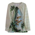 thumbnail image 3 of asdoklhq Christmas Clearance Clothing Under $5.00,Women's Christmas Sweatshirt Casual Loose Pullover Top, 3 of 8