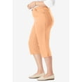 thumbnail image 3 of Woman Within Plus Size Stretch Denim Five-Pocket Capri Jeans, 3 of 3
