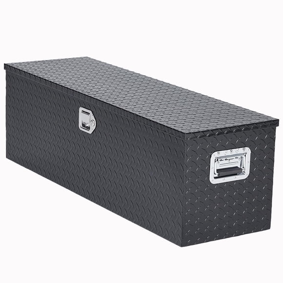 EDTara Waterproof 48 Inch Aluminum Tool Box Chest, Lockable Storage Box for Truck Beds, Warehouses, Rvs, and Trailers