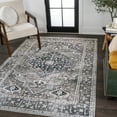 thumbnail image 5 of JONATHAN Y  Kemer Ogee Medallion Machine Washable Area Rug 3 X 5 - Dark Gray/Light Gray, 5 of 5