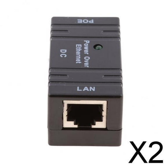 Módulo de alimentación del inyector POE,Conector Inyector POE,Fuente de alimentación del divisor POE 2 piezas