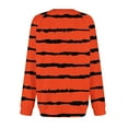 thumbnail image 3 of Fancifize Women's Striped Sweatshirt Long Sleeve Loose Fit Pullover Top Casual Color Block Fall Fashion Outfits, 3 of 5