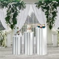 thumbnail image 6 of GUOOL 3Pcs Cylinder Plinth Stand Covers Plinth Stand Pillar Covers Cylinder Pedestal Covers for Birthday Party Thanksgiving Wedding, 6 of 9