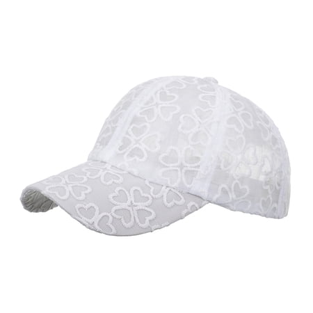 BODOAO Men Women Baseball Caps Lightweight All Seasons Retro Baseball Cap Brim Upf 50+ Curved Brim Adjustable Size Floral Print Hat Portable Unisex Outdoor Activities Low Profile Vintage White