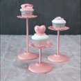 thumbnail image 1 of 3pcs Soporte de tarta De Metal Postre Moderno Boda De Cumpleaños Pantalla 3 " BLESIY Soporte de exhibición de la torta de hierro, 1 of 8