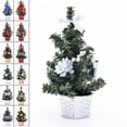 thumbnail image 6 of Splihome 20Cm Artificial Table Mini Christmas Tree Home Decoration Festival Miniature Gold 1#, 6 of 6