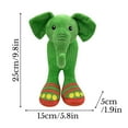 thumbnail image 2 of 9.8" Lirili Larila Elephant Italian Brainrot Animals, Lirili Larila Elephant with Slippers Fun & Adorable, Gift for Kids and Adults Italian Brainrot Tralalero Tralala AI Animals Toy, 2 of 5