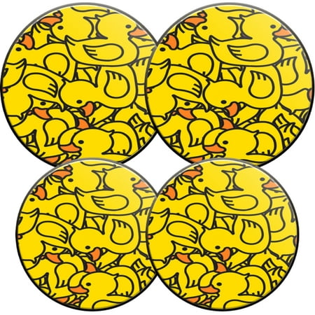 

Electric Stove Burner Covers 4 Pcs Round Gas Burner Cover 8 and 10 Inch bunch of ducks in group