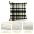 thumbnail image 4 of Nawypu  Merry Christmas Hello Winter Buffalo Plaid Snowflake Throw Pillow Cover Cushion for Sofa, Car, Office, Home Decoration, 4 of 5
