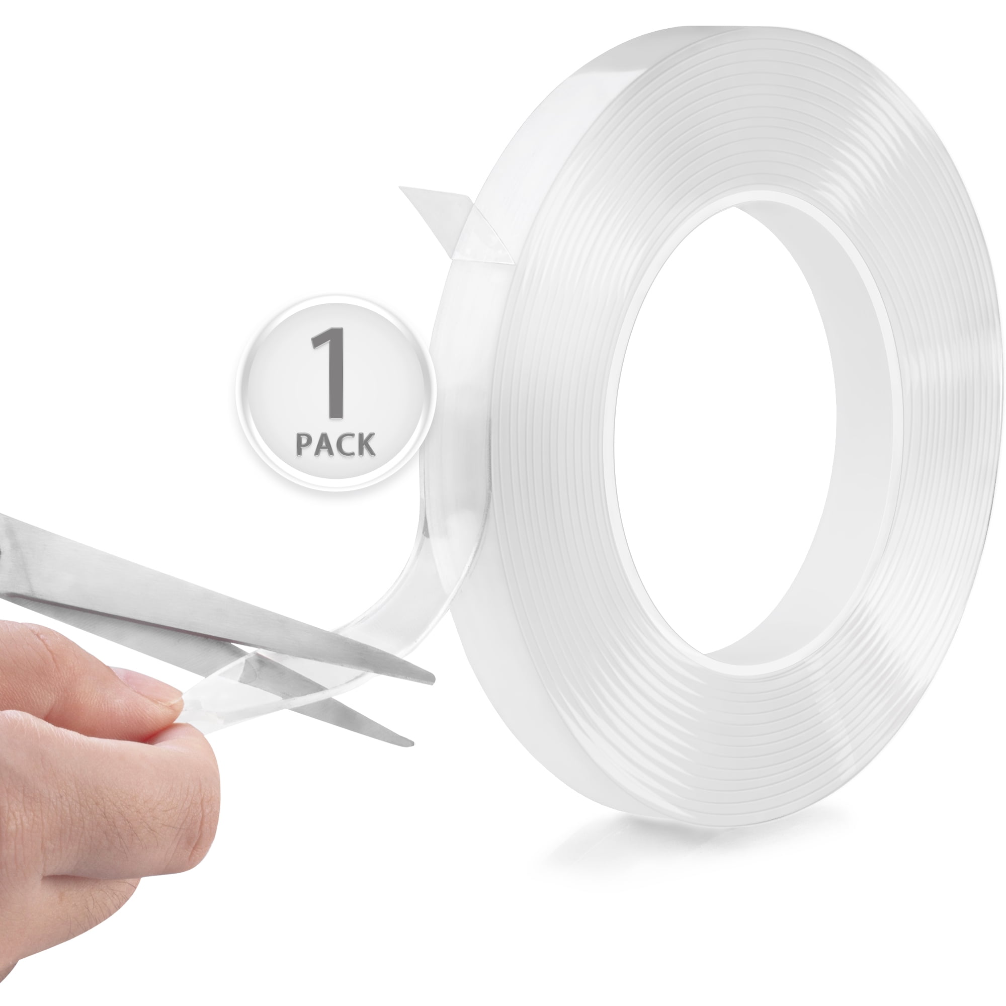 Double Sided Clear Mounting Tape 1.2 inch Wide, 9.8' Long Acrylic Gel Tape for Temps 0-100, Heavy Duty Multipurpose by KapStrom, Size: 3M