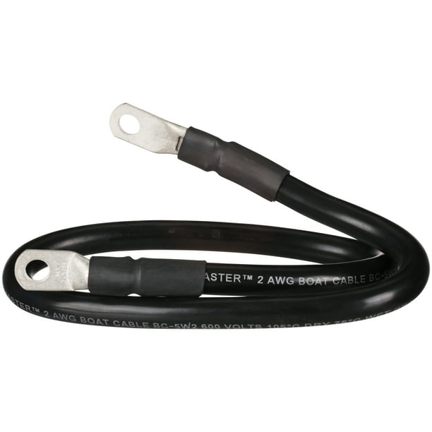 Camco 47474 Power Grip™ Marine Battery Cable & Lug Assembly Kit, 2