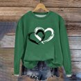 thumbnail image 4 of FAIWAD Women's Long Sleeve Pullover Tops Heart Print Round Neck Tops Spring Loose Plus Size Tunic Tops, 4 of 5