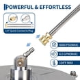 thumbnail image 2 of Garvee 16.5" Pressure Washer Surface Cleaner, Stainless Steel Pressure Washer Attachment with Extension Wands for Driveway Patio Concrete Cleaning, 2 of 7