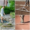 thumbnail image 6 of Colwelt Landscape Rake 36'', Aluminum Rake with Lightweight 69'' Handle, Landscaping Rake Tool for Lawn Care, Lake and Beach, 6 of 9