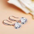 thumbnail image 3 of s925 Sterling Silver Love Heart 5A Cubic Zirconia Crystal Women Drop Dangle Earrings, 3 of 6