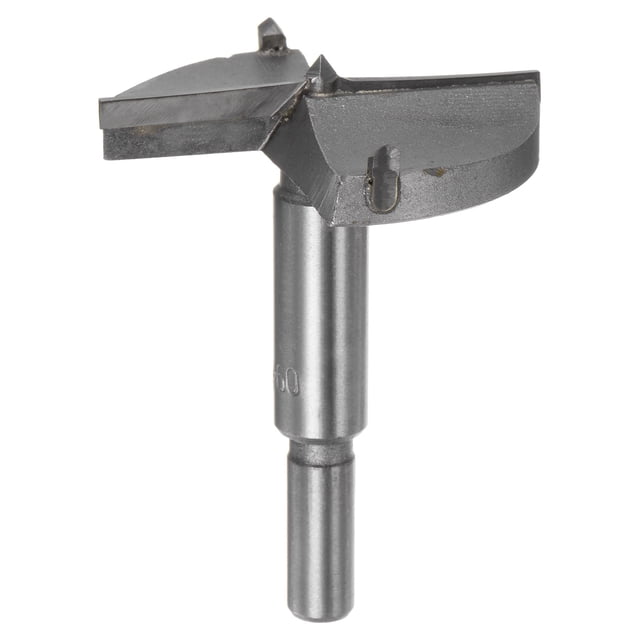 Uxcell Broca Forstner de 50mm (1-31/32") de Carburo de Tungsteno para Bisagra de Madera, 2-3/8"