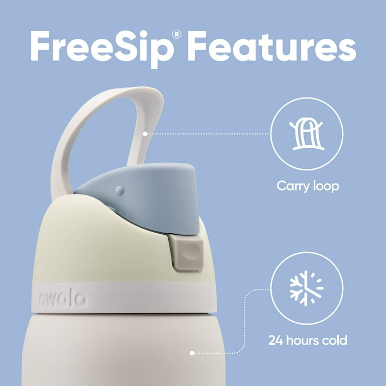 Owala FreeSip Insulated Stainless Steel Water Bottle with Straw for Sports and Travel, BPA-Free, 32oz, Iced Breeze 32 oz