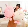 thumbnail image 2 of Peluche de monstruo elfo pequeño de 70 cm, de dibujos animados, súper suave, para bebés, niños pequeños, 70 cm, rosa, 2 of 4