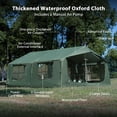 thumbnail image 6 of 4-12 Person Inflatable Tent with Pump | Easy Assemble, Waterproof, Windproof, Oxford Outdoor Glamping Tent,3000mm Waterproof Oxford for Family Camping, Party, or Beach,Green, 6 of 7