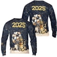 thumbnail image 3 of Happy New Year German Shepherd Welcome 2025 Balloon Firework Party All Over Print 3D Sweatshirt Unisex Merch Alsatian Dog Lover Gifts - 01014, 3 of 6