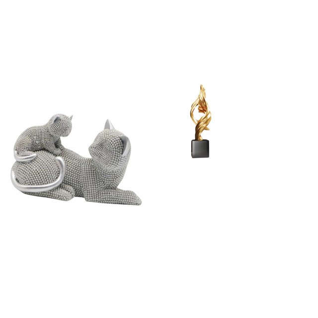 Figura de escritorio,Estatua de gato,linda estantería,escritorio,decoración del hogar,Figura decorativa creativa para la oficina y el hogar.,Estatua de arte abstracto,Estatua de arte