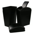 thumbnail image 4 of Vababa 3-Pack 4.5 Gallon Plastic Swing-Top Garbage Can, Black Trash Can with Swing Lid, 4 of 8