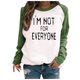 thumbnail image 1 of Moda mujer manga larga cuello redondo blusa estampada otoño casual pulóver tops Fridja  fjkfkj2560, 1 of 5