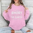 thumbnail image 2 of Jinhomg Womens Oversized Boyfriend Sweatshirt 2025 Trendy Letter Print Y2K Tops Casual Comfy Long Sleeve Drop Shoulder Pullover Daily Wear Pink XXL, 2 of 6