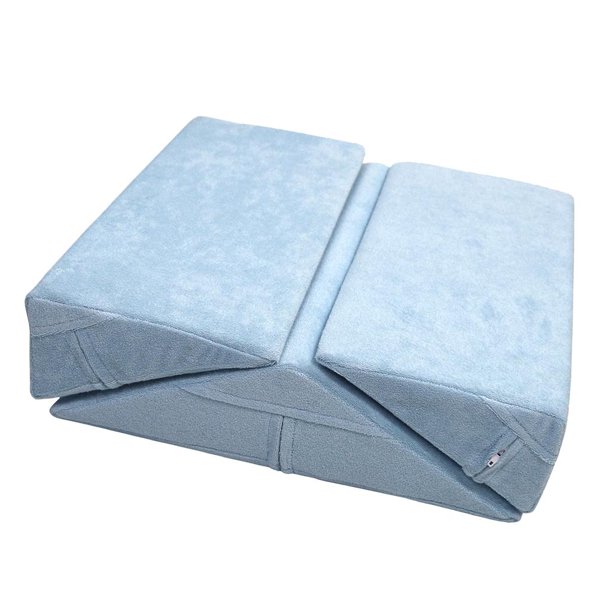 Elevación Mayor de La Almohada de de Pacientes Postrados Anti Escaras 3x - Azul Yuyangstore Almohada de cuña de cama