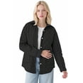 thumbnail image 5 of Quilted Jackets for Women Casual Lightweight Jacket Padded Fashion Winter Outerwear with Pockets Black M, 5 of 5