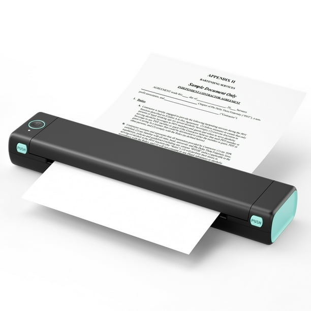 Mini Imprimante Thermique, Imprimante Sans Fil Portable Sans Encre