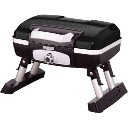 Cuisinart Petite Gourmet Portable Gas Grill, Compact & Lightweight Tabletop Small Grill for BBQs, Camping, Tailgates & Small Spaces
