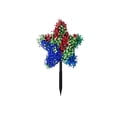 thumbnail image 3 of Eolstice 4th of July Star Shaped Artificial Topiary, UV Resistant Boxwood Potted Plant, Decorative Red Blue Anniversary Merchandise for Front Door Outdoor Garden Decor, 3 of 9