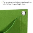 thumbnail image 4 of Uxcell 4 Pockets Vertical Hanging Felt Fabric Grow Bag Plant Container, Green 2 Pack, 4 of 6