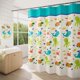 thumbnail image 1 of Cortina de Ducha de 180 x 200 cm con 12 Ganchos de Secado rápido (Animales Marinos), Tela de poliéster Impermeable Lavable a máquina, Cortinas de baño, 1 of 5
