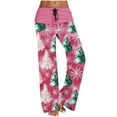 thumbnail image 3 of Wiyuqeen Women's Pajama Pants Sleepwear Yoga Pant Drawstring Lounge Bottoms Xmas Tree Graphic Pjs Sleep Pants Christmas Gifts for Women, 3 of 7