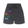 thumbnail image 6 of WAYUTE Women Shorts Lounge Shorts Print Comfy Pajama Bottom with Pockets and Drawstring, 6 of 7