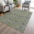 thumbnail image 6 of Dalyn Rugs Machine Washable Indoor/Outdoor Chantille Green 9' x 12' Rug, 6 of 9