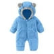 thumbnail image 2 of Traje de oso para bebé, leggings, ropa de lana de invierno para niñas y niños, mono con capucha, traje de nieve, abrigo para niños, 2 of 8