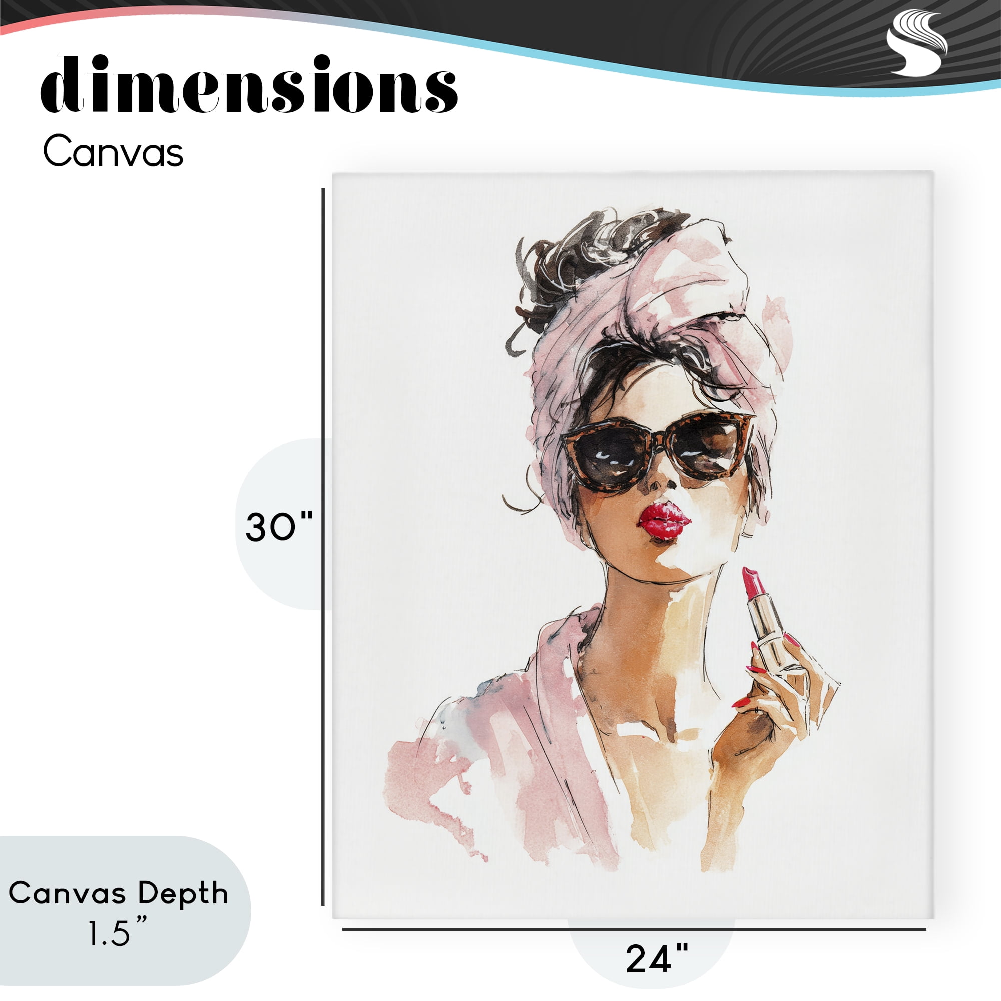 Stupell Industries Velour Secrets Lipstick Canvas Wall Art, design by Svetlana Aleynikova