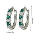 thumbnail image 2 of Pendientes de mujer con diamantes huecos | Tachuelas de cristal para mujer de estilo europeo | Deslumbrante joyería de moda no alergénica de aleación | Diseño Clásico Moderno | 1 par | Cómodo y, 2 of 7