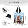 thumbnail image 2 of KLL Cute Guinea Pig Sea Pattern Aesthetic Tote Bag for Women Beach Bag Shopping Bags Shoulder Bag Reusable Grocery Bags, 2 of 5
