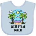 thumbnail image 3 of Inktastic Summer Vacation in West Palm Beach Boys or Girls Baby Bib, 3 of 4